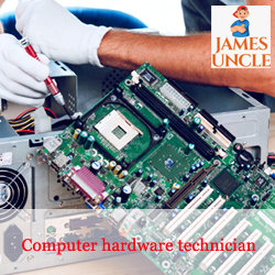 Computer hardware router technician Mr. Rejaul Mallick in Khajutti